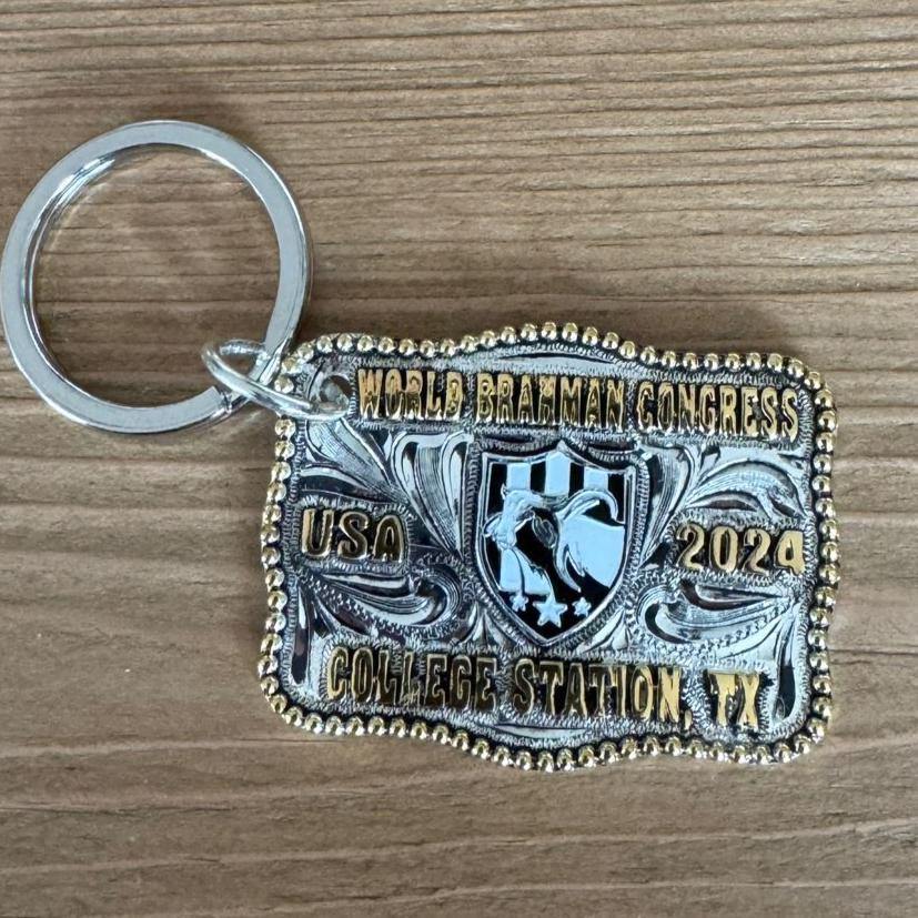 Commemorative World Brahman Congress Buckle Keychain