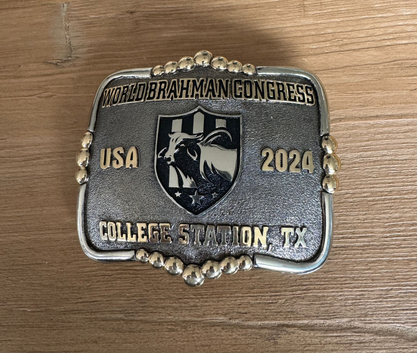 Collector's Edition Gold World Brahman Congress Buckle