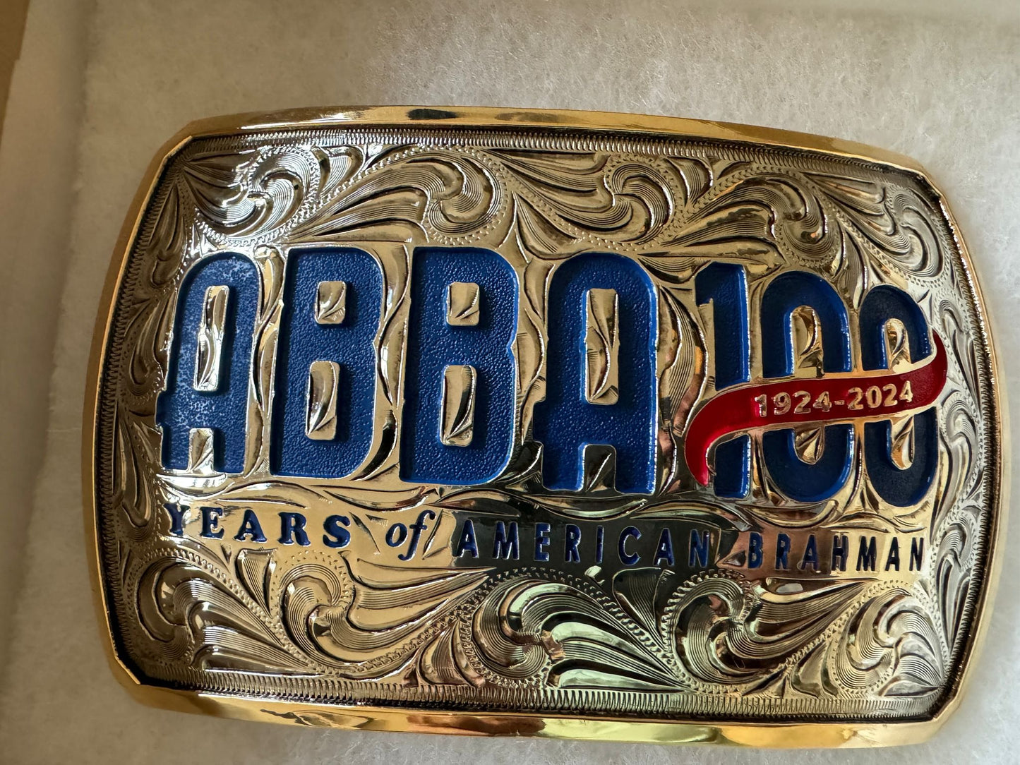 ABBA 100 Years Logo Belt Buckle