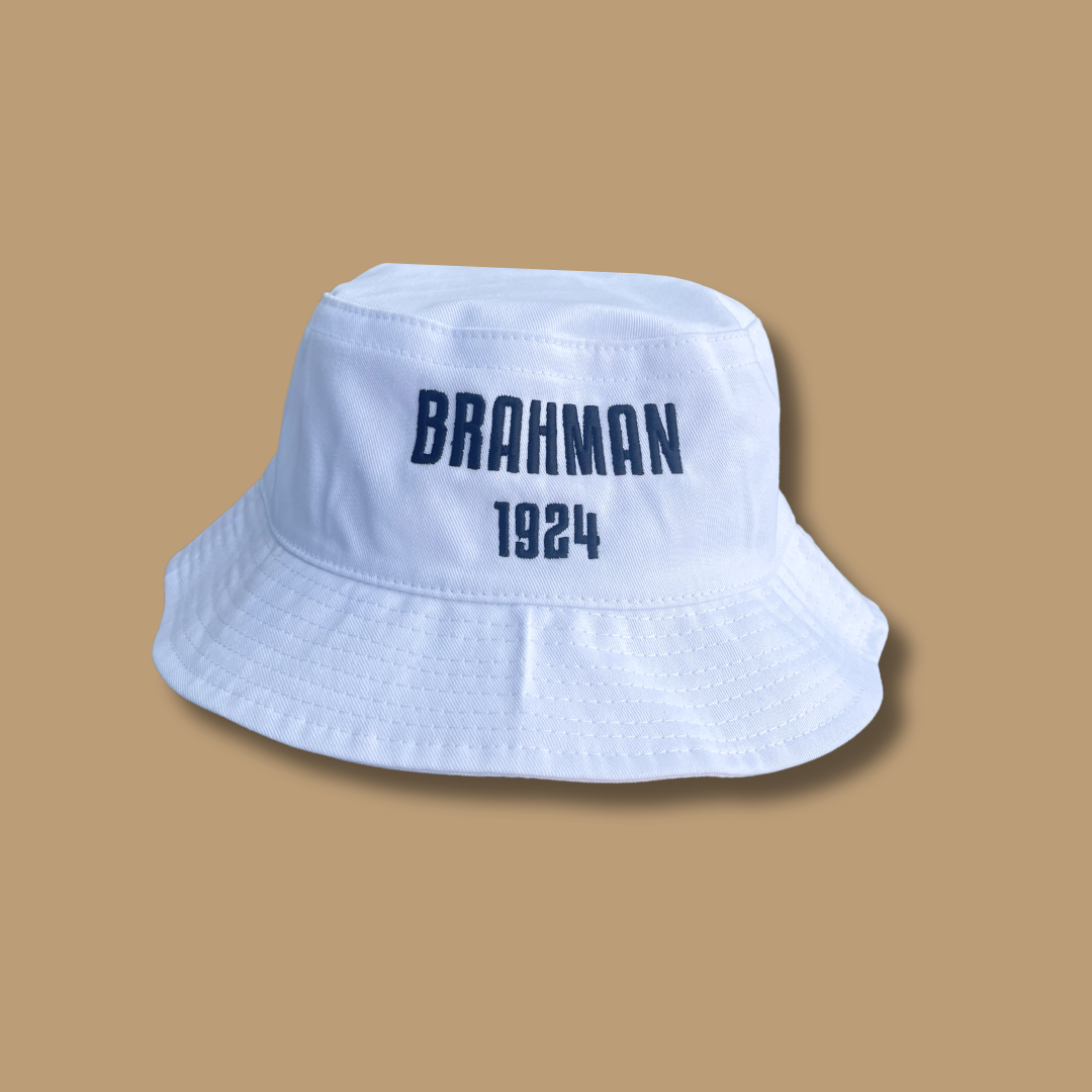 White Brahman Bucket Hat