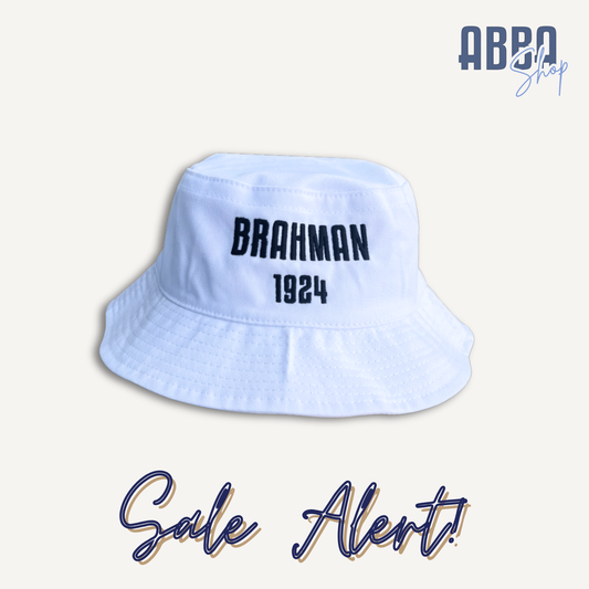 White Brahman Bucket Hat
