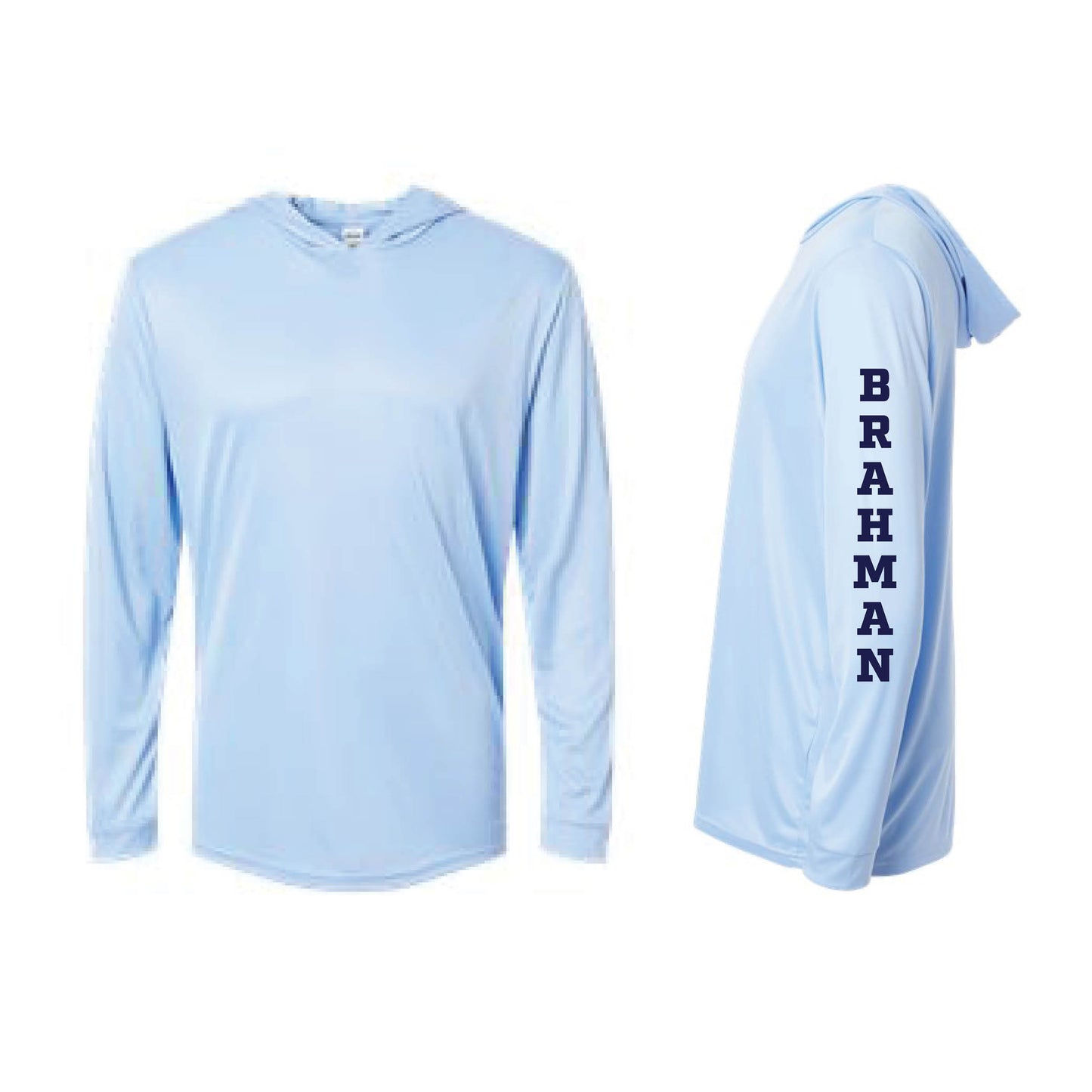 Light Blue Long Sleeve Performane Hoodie
